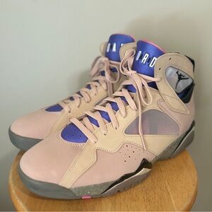 Jordan Sneakers in Tan and Purple